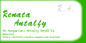 renata antalfy business card